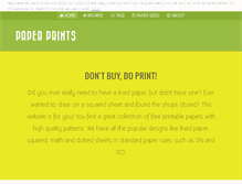 Tablet Screenshot of paper-prints.com